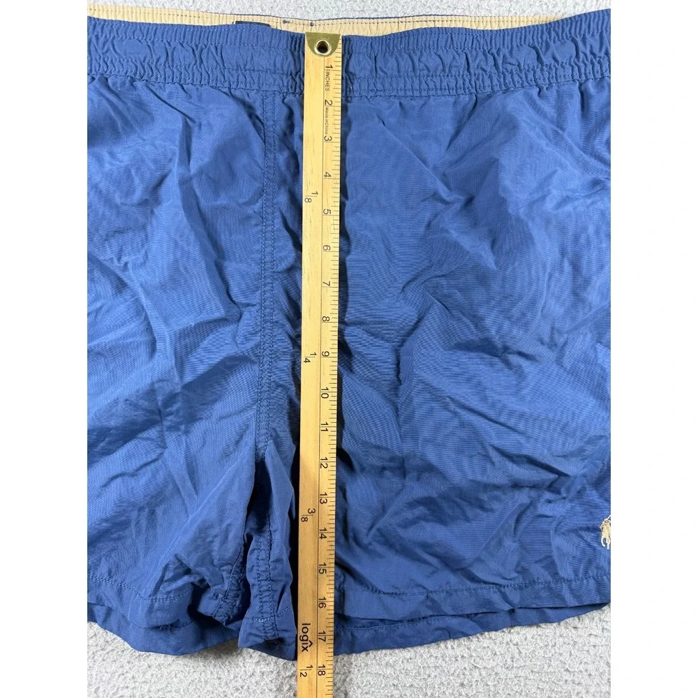 Vintage Polo Ralph Lauren Nylon Swimming Lined Trunks Shorts Navy Mens Size XL